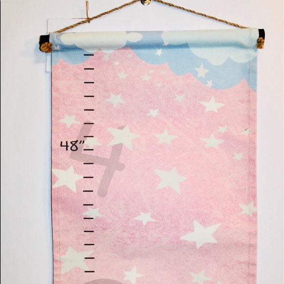 CANVAS UNICORN GROWTH CHART HANGING NWT - Picture 5 of 14